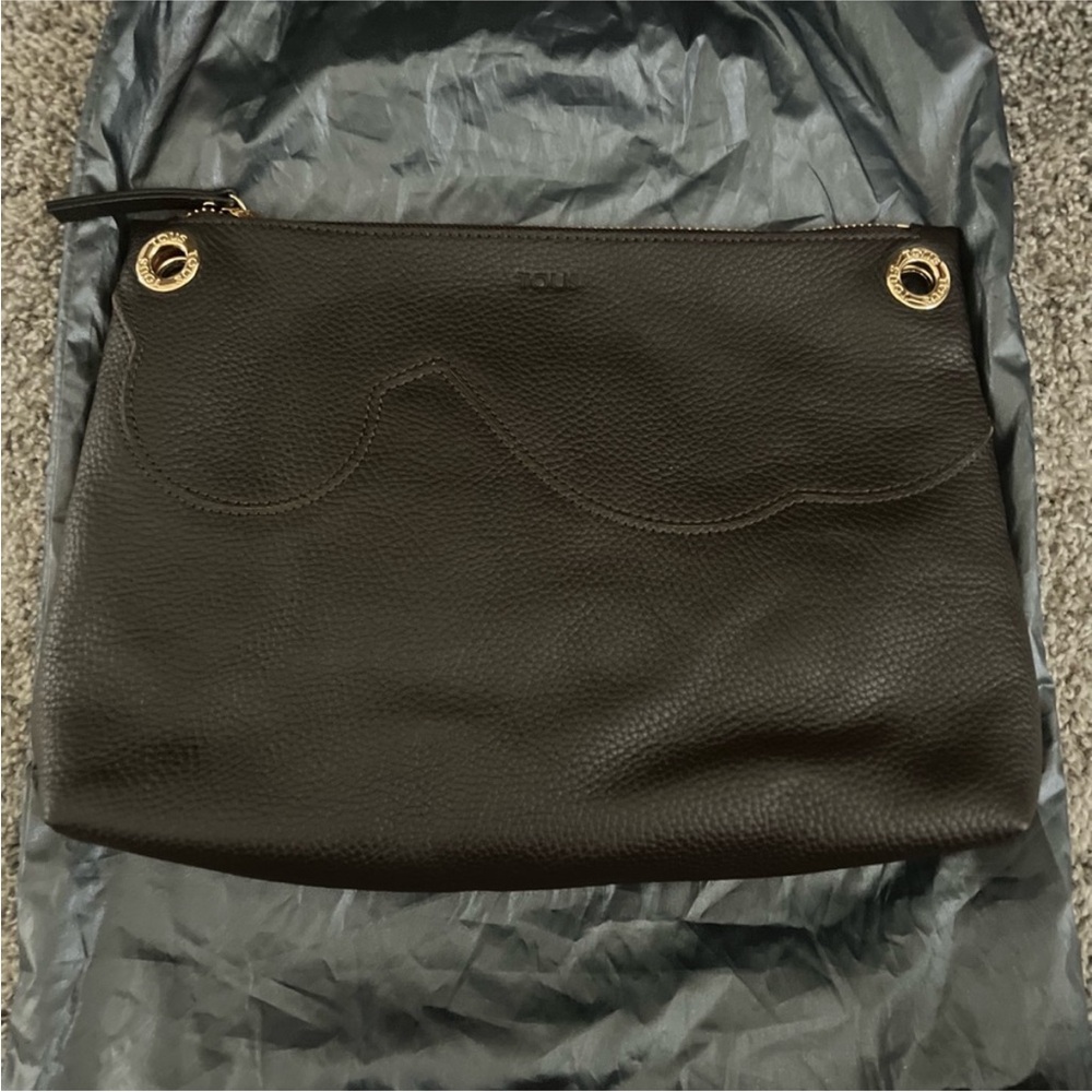 Tous Women Dark Brown Leather Clutch